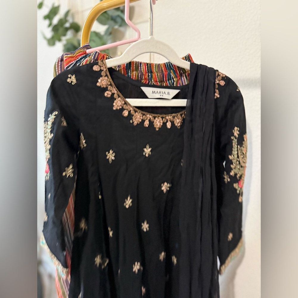 Maria B Black Kids Formal Dress